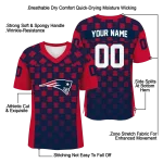 personalized new england patriots stacked rectangle blue jersey best selling