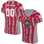 personalized new mexico lobos stripe splatter red jersey best selling