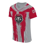 personalized new mexico lobos striped texture red jersey best selling
