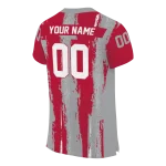 personalized new mexico lobos striped texture red jersey best selling