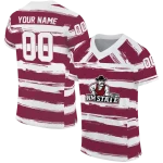 personalized new mexico state aggies art stripe crimson jersey best selling