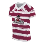 personalized new mexico state aggies art stripe crimson jersey best selling