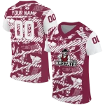 personalized new mexico state aggies camo shatter crimson jersey best selling