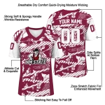 personalized new mexico state aggies camo shatter crimson jersey best selling