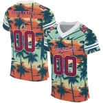 personalized new mexico state aggies horizon palm sunset jersey best selling