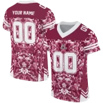 personalized new mexico state aggies mirrored pattern crimson jersey best selling
