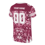 personalized new mexico state aggies mirrored pattern crimson jersey best selling