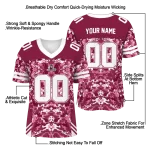 personalized new mexico state aggies mirrored pattern crimson jersey best selling
