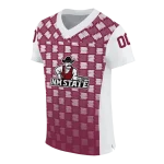 personalized new mexico state aggies stacked rectangle crimson jersey best selling