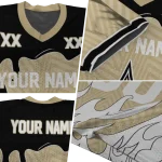 personalized new orleans saints dripping flames gold white jersey best selling