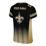 personalized new orleans saints halftone sweep black jersey best selling