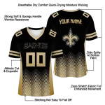 personalized new orleans saints halftone sweep black jersey best selling