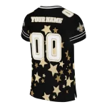 personalized new orleans saints star cluster black jersey best selling