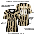 personalized new orleans saints stripe splatter gold jersey best selling