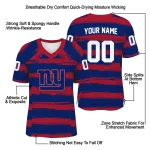 personalized new york giants art stripe blue jersey best selling