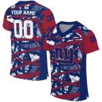 personalized new york giants camo shatter blue jersey best selling
