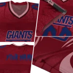 personalized new york giants dynamic dots red jersey best selling