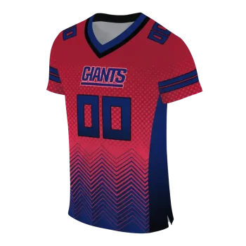 personalized new york giants halftone sweep red black jersey fashion forward