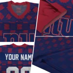personalized new york giants stacked rectangle blue jersey best selling