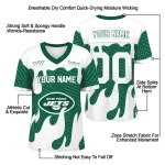 personalized new york jets dripping flames green white jersey best selling