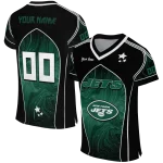 personalized new york jets halftone slant green black jersey best selling