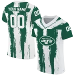 personalized new york jets striped texture green jersey best selling