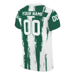 personalized new york jets striped texture green jersey best selling