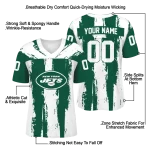 personalized new york jets striped texture green jersey best selling