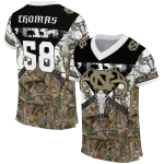 personalized north carolina tar heels antler skull camouflage hunting jersey best selling