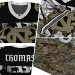 personalized north carolina tar heels antler skull camouflage hunting jersey best selling