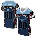 personalized north carolina tar heels brushstroke xs navy blue black jersey best selling