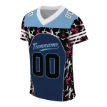 personalized north carolina tar heels brushstroke xs navy blue black jersey best selling