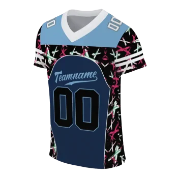 personalized north carolina tar heels brushstroke xs navy blue black jersey fashion forward