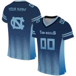 personalized north carolina tar heels halftone sweep navy blue black jersey best selling