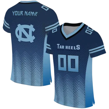 personalized north carolina tar heels halftone sweep navy blue black jersey best selling