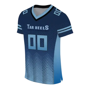 personalized north carolina tar heels halftone sweep navy blue black jersey fashion forward