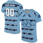 personalized north carolina tar heels layered grids light blue jersey best selling