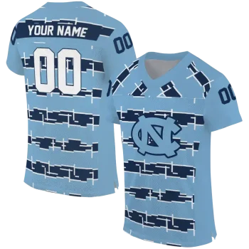 personalized north carolina tar heels layered grids light blue jersey best selling