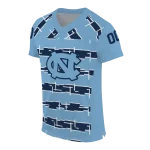 personalized north carolina tar heels layered grids light blue jersey best selling