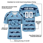 personalized north carolina tar heels layered grids light blue jersey best selling