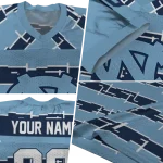 personalized north carolina tar heels layered grids light blue jersey best selling