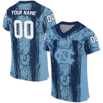 personalized north carolina tar heels rugged stripes light blue jersey best selling