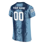 personalized north carolina tar heels rugged stripes light blue jersey best selling