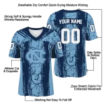 personalized north carolina tar heels rugged stripes light blue jersey best selling