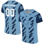 personalized north carolina tar heels stripe block light blue jersey best selling