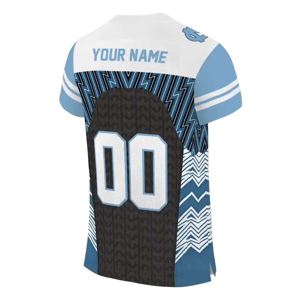 personalized north carolina tar heels tire arrows light blue black white jersey high quality personalized north carolina tar heels tire arrows light blue black white jersey high quality