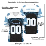 personalized north carolina tar heels tire arrows light blue black white jersey best selling