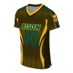 personalized north dakota state bison dynamic dots yellow jersey best selling