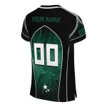 personalized north dakota state bison halftone slant green black jersey best selling
