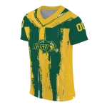 personalized north dakota state bison striped texture green jersey best selling